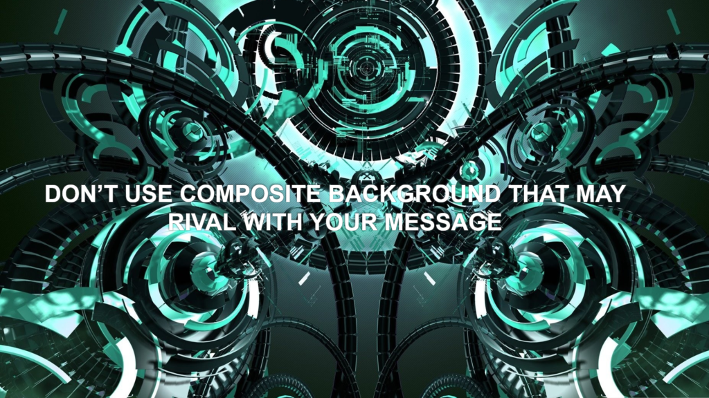 Complicated backround slideceo